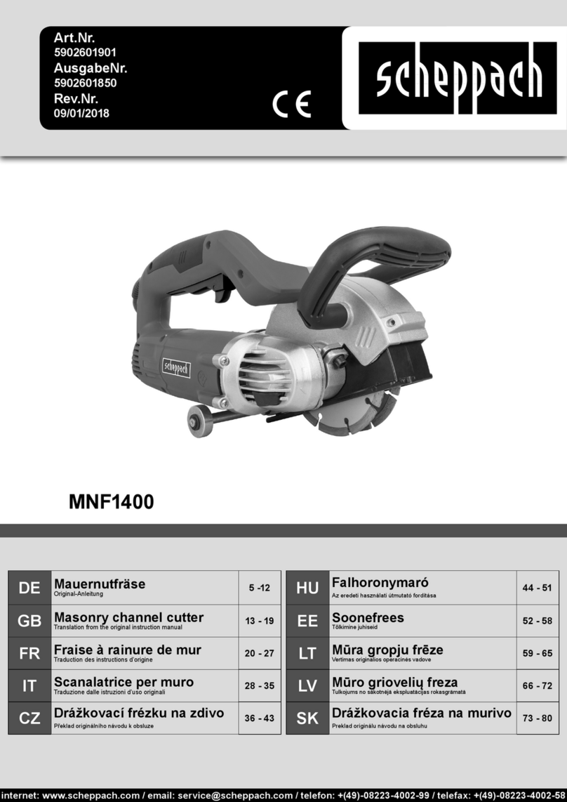 Scheppach MNF1400 Assembly instructions