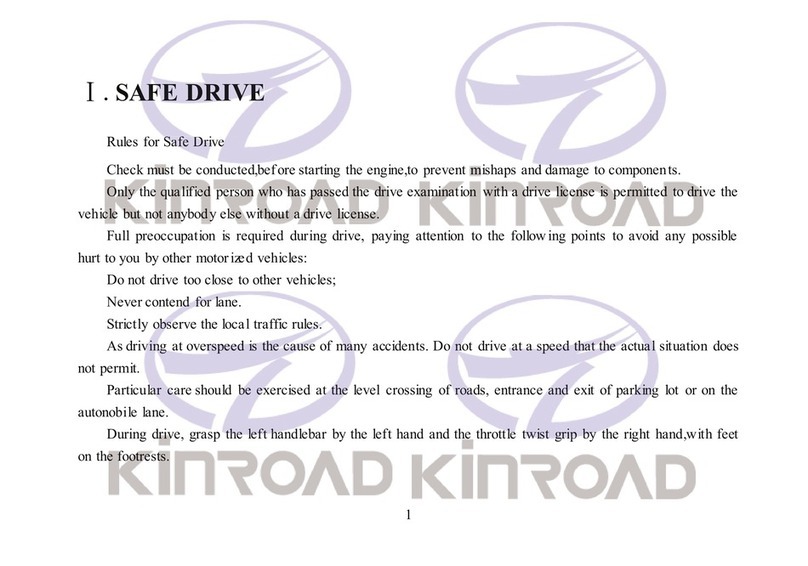 Kinroad XT125-16 manual