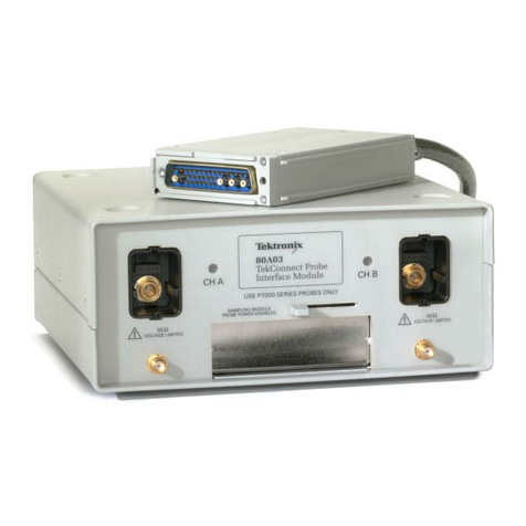 Tektronix TekConnect Probe Interface Module 80A03 instruction manual