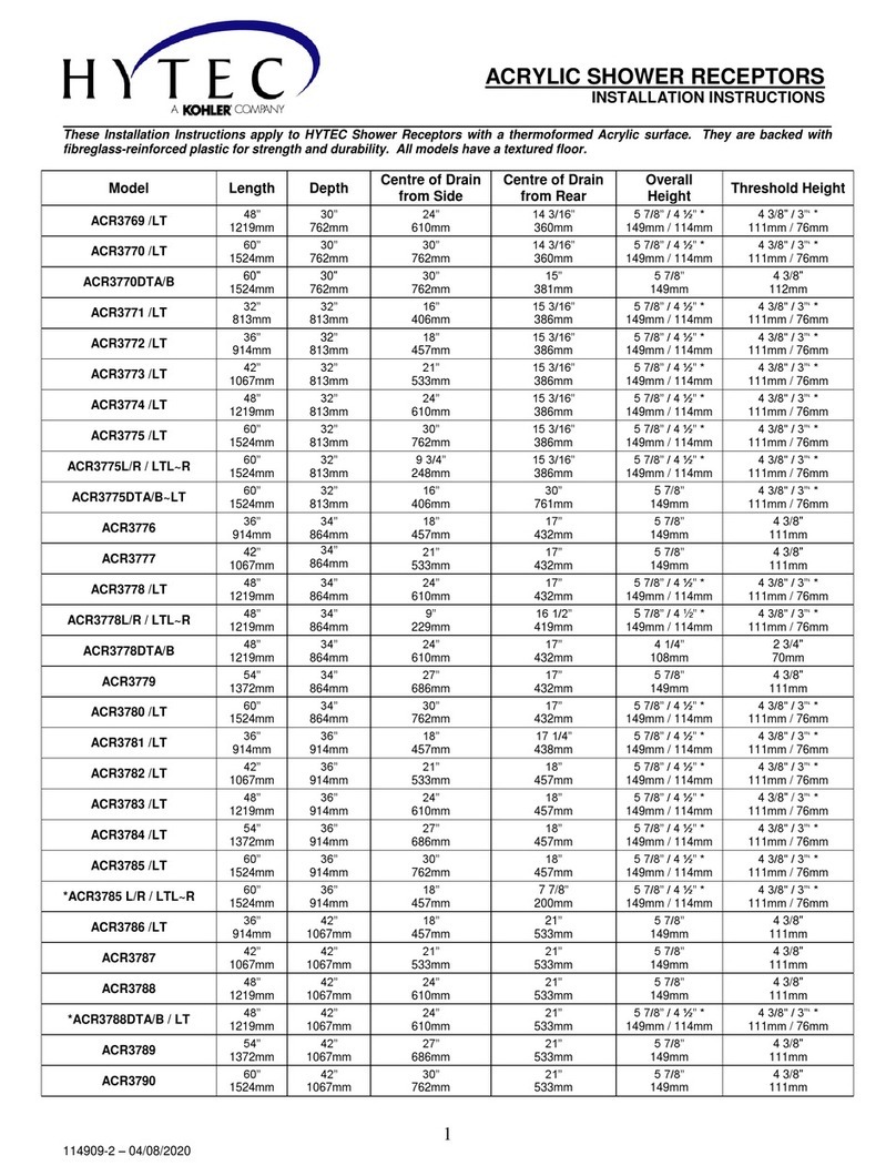 Kohler HYTEC ACR3769/LT User manual
