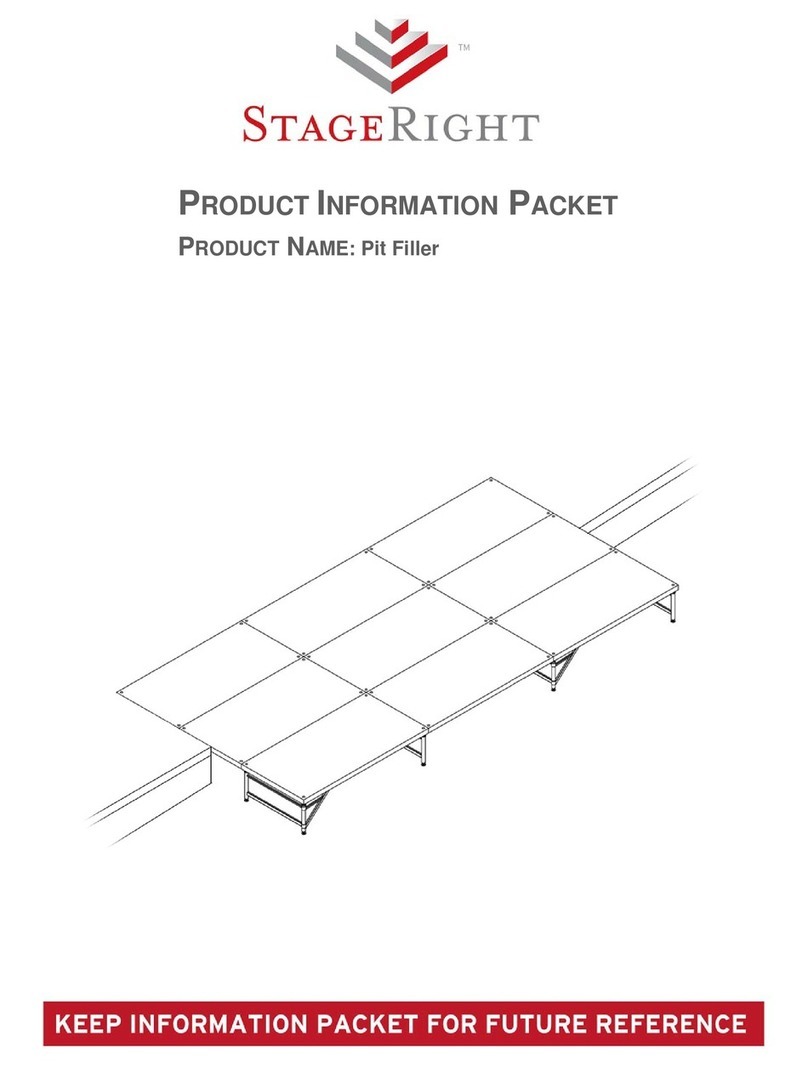 Stage right ME-1000 Product information packet
