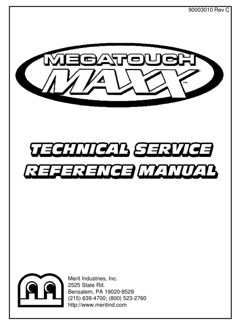 MERIT INDUSTRIES Megatouch Full MAXX User manual MERIT INDUSTRIES Megatouch Full MAXX User manual