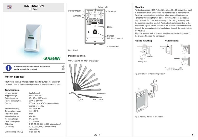 Regin IR24-P User manual
