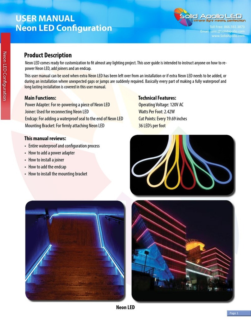 Solid Apollo Neon LED user manual