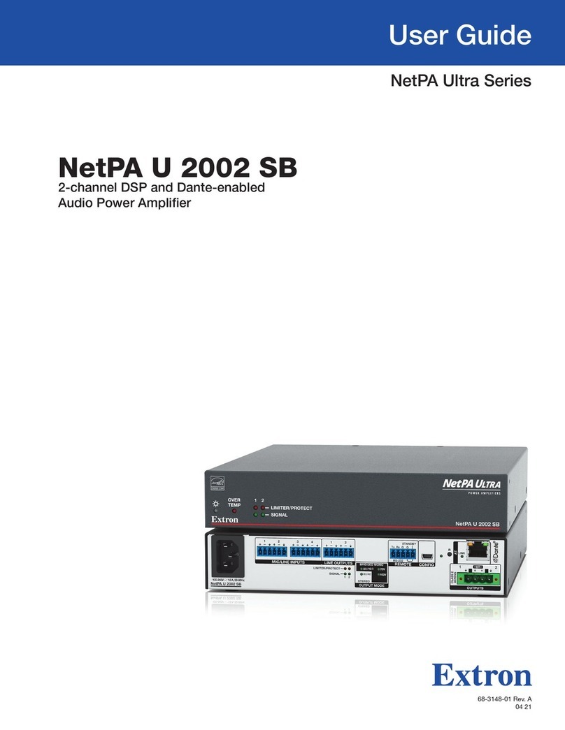 Extron electronics NetPA Ultra Series User manual