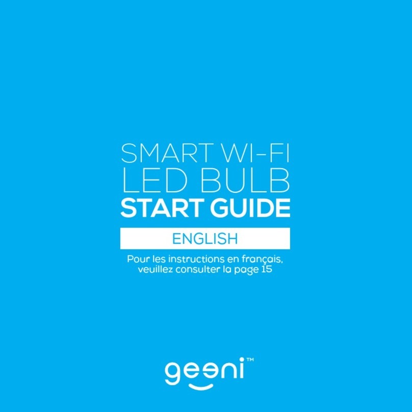 GEENI SMART WI-FI LED BULB user manual