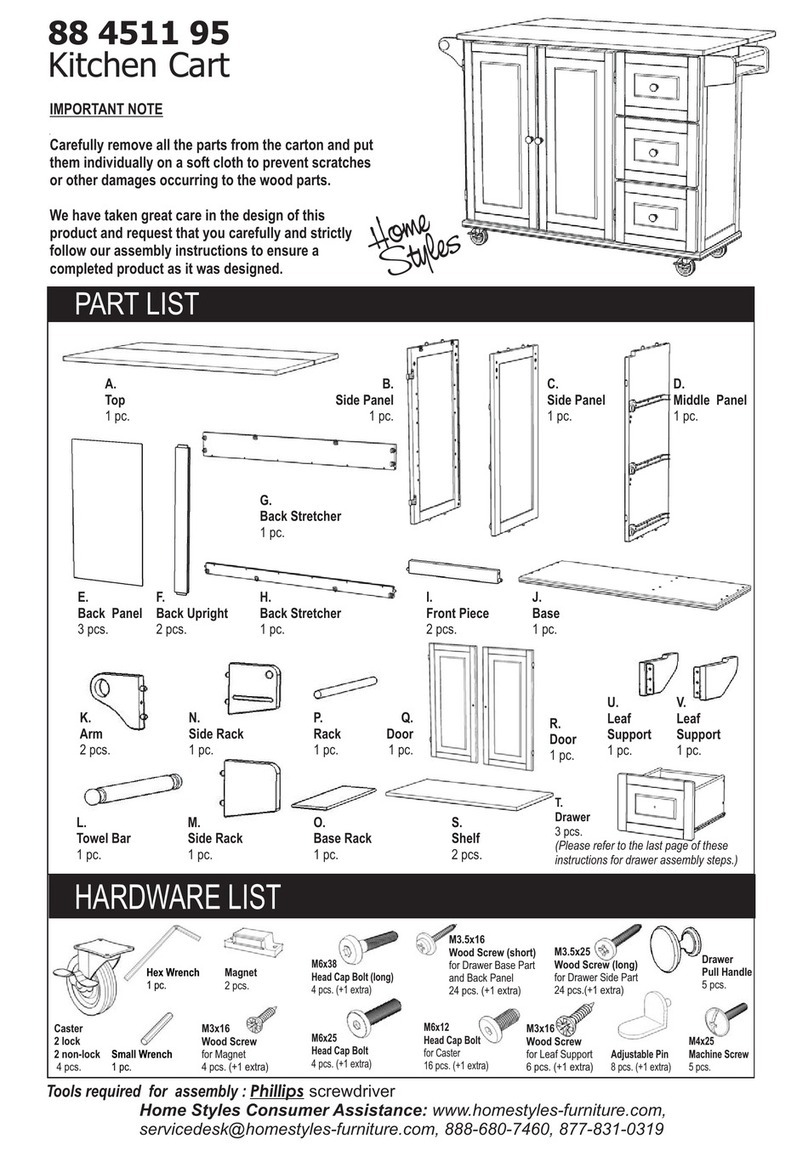 Home Styles 88 4511 95 User manual Home Styles 88 4511 95 User manual