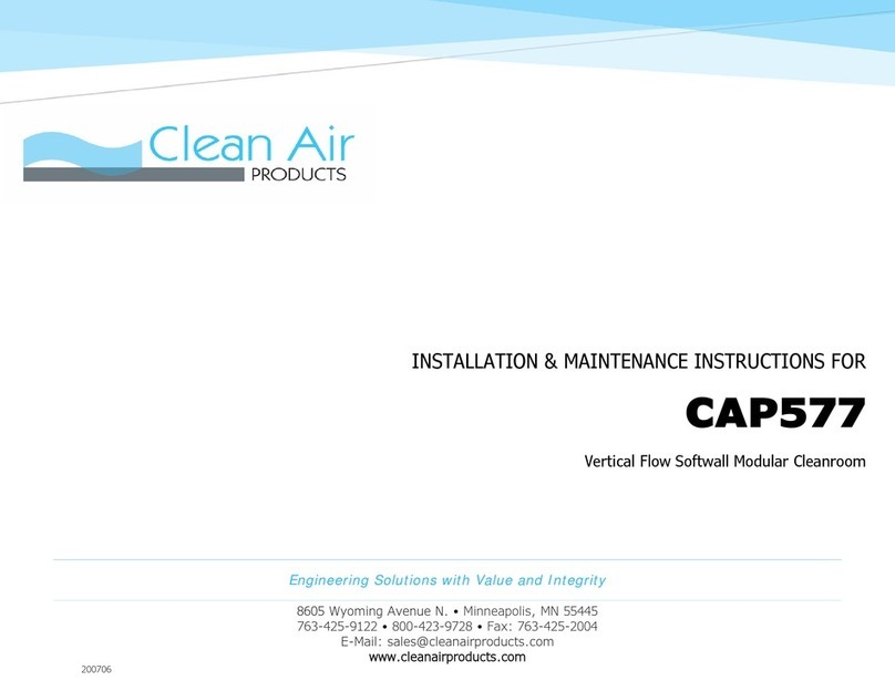 cleanAIR CAP577 Installation & maintenance instructions