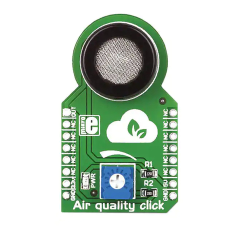 mikroElektronika Air quality click MIKROE-1630 User manual mikroElektronika Air quality click MIKROE-1630 User manual