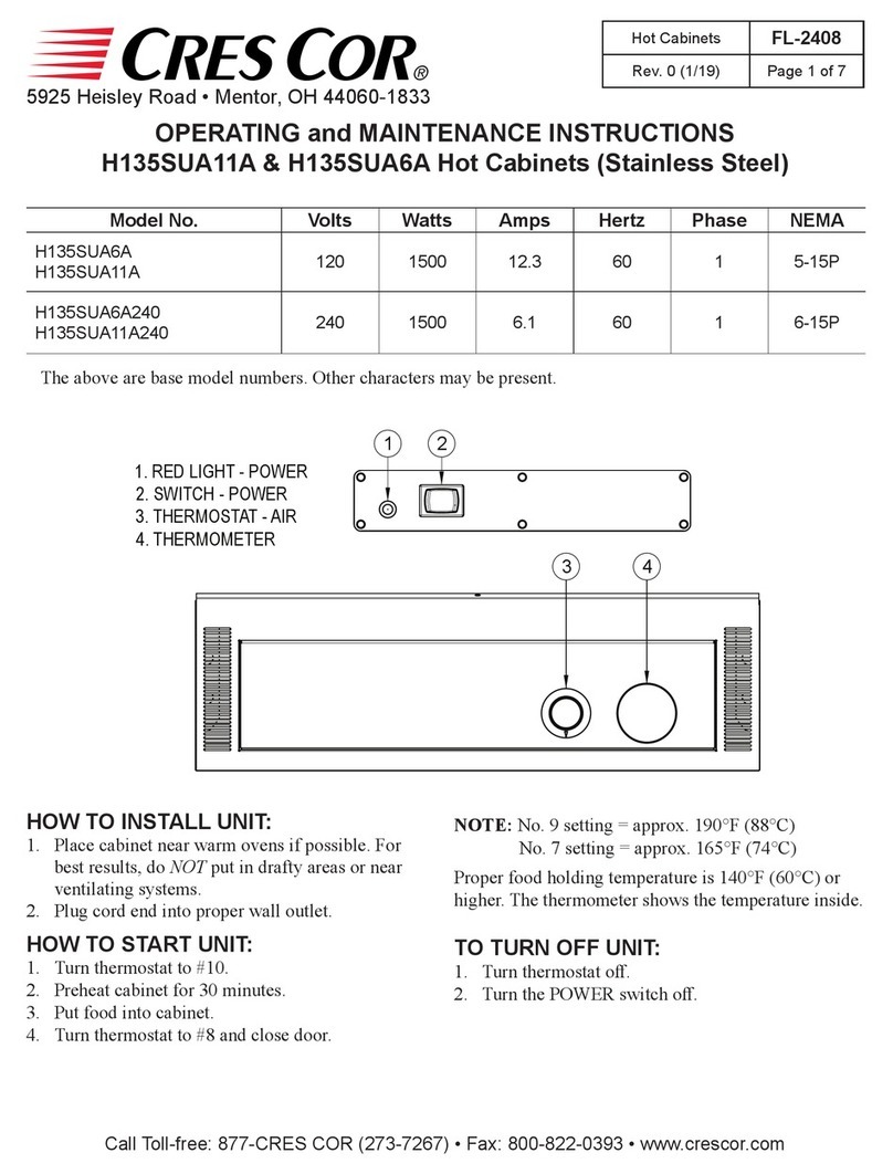 Cres Cor H135SUA6A Operating and maintenance instructions
