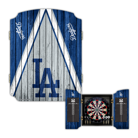 Victory Dartboard Cabinet Installation instructions manual