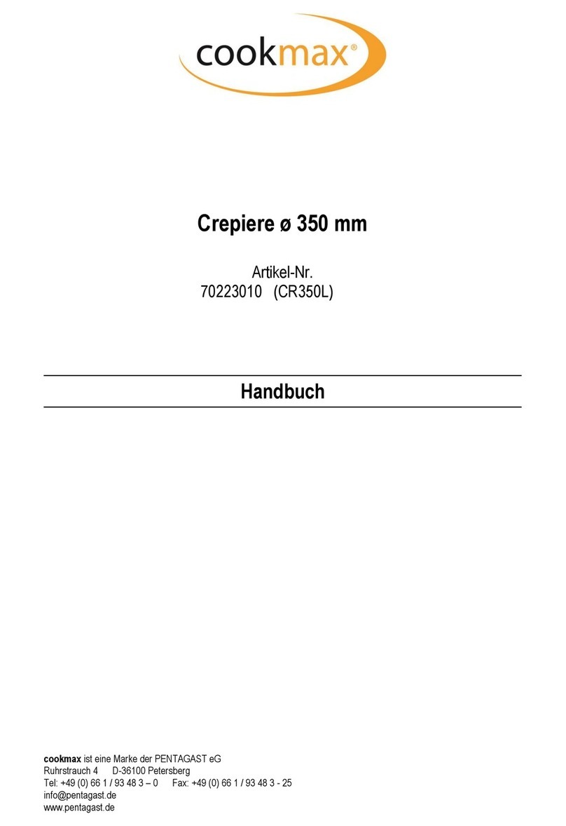 Amitek CookMax CR350L Installation, operating and service instructions