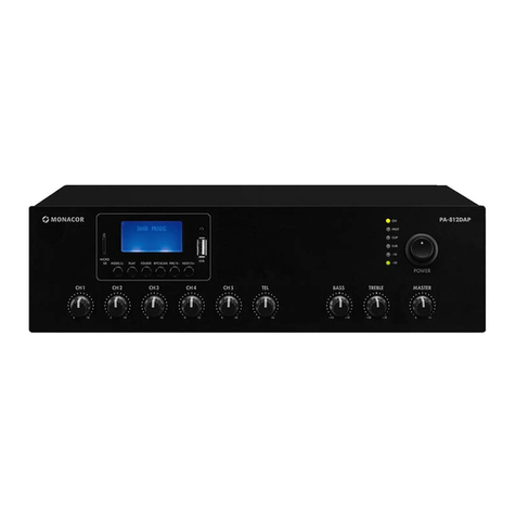 Monacor PA-812 DAP instruction manual