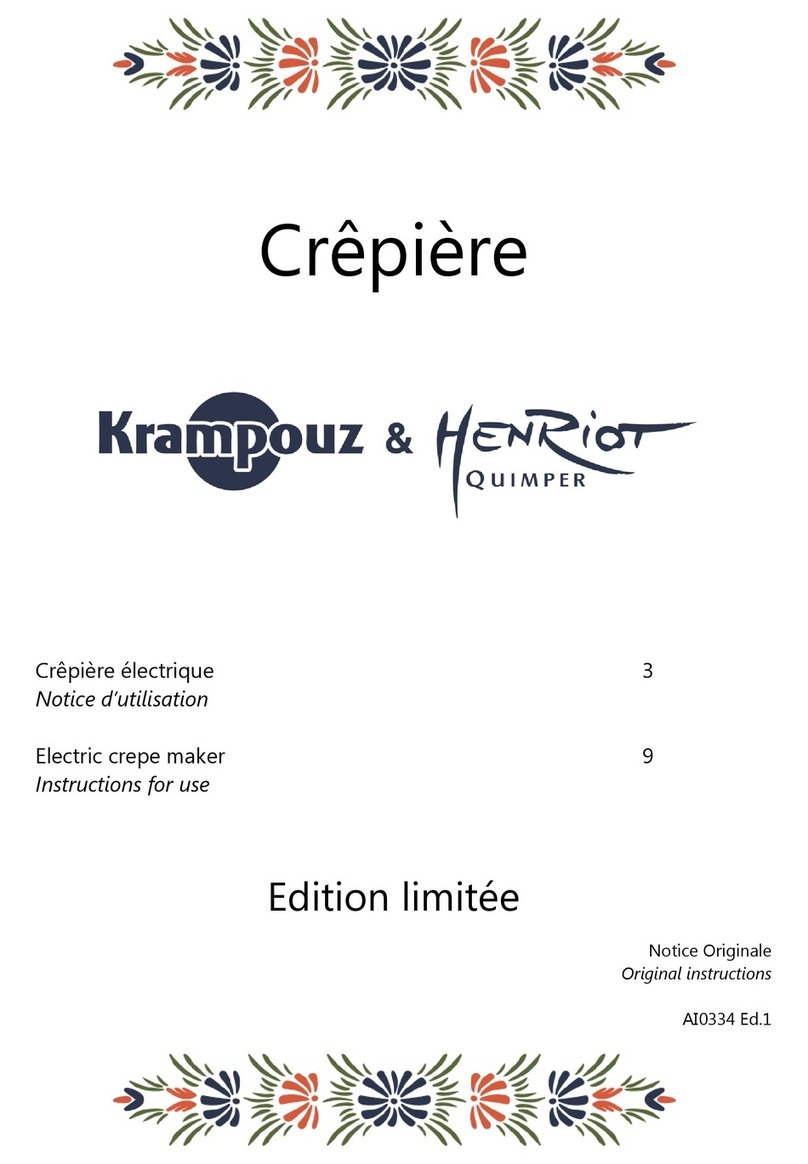 Krampouz CEBEE4 User manual Krampouz CEBEE4 User manual