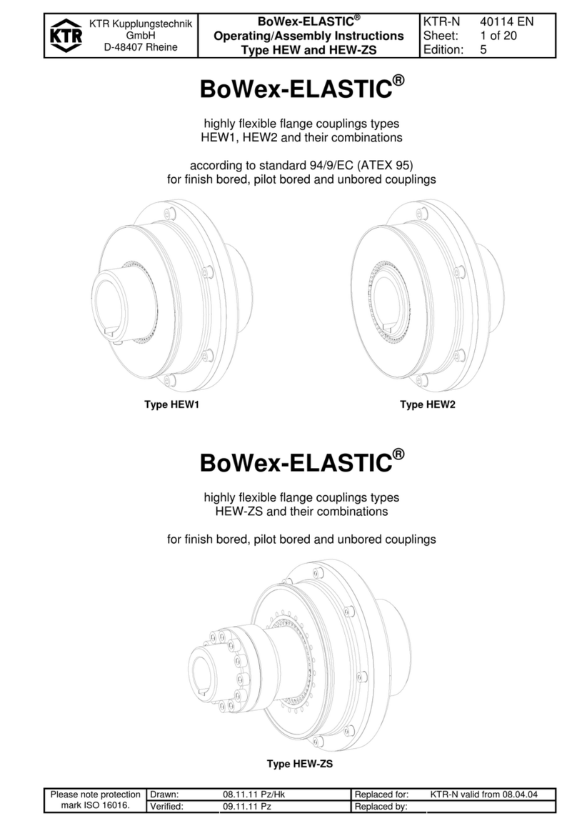 KTR BoWex-ELASTIC HEW1 Manual