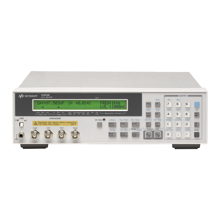 Agilent Technologies 4263B User manual