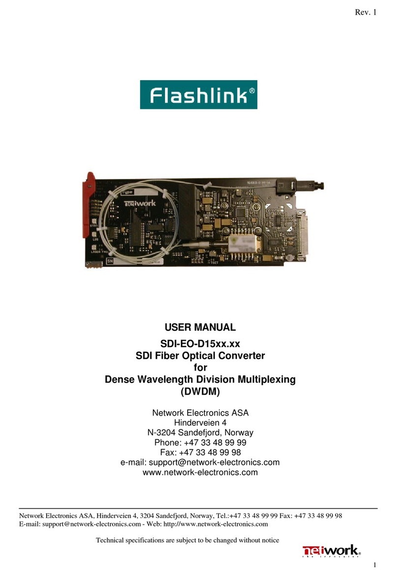 Network Electronics SDI-EO-D15 Series user manual