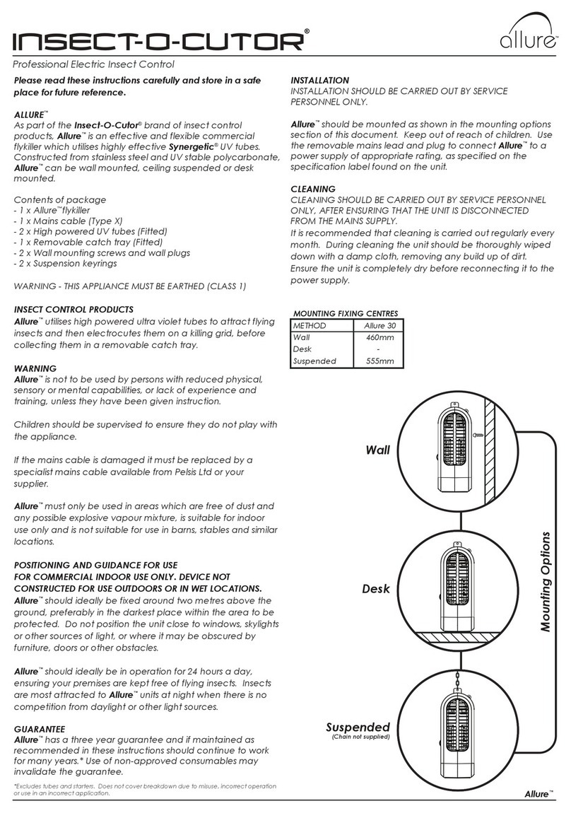 INSECT-O-CUTOR Allure 30 instructions
