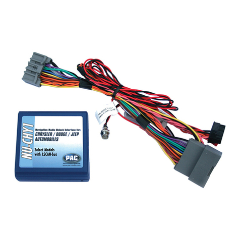 PAC NU-CHY1 Installation Parts Guide
