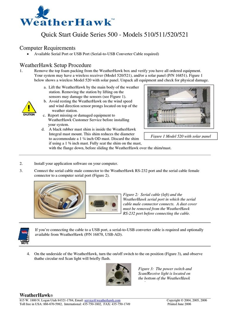 WeatherHawk 500 Series quick start guide