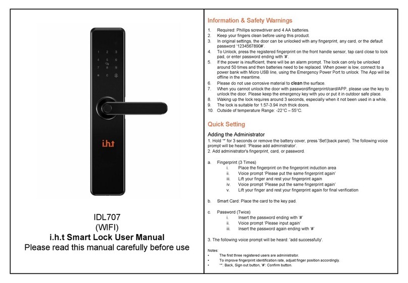 I.H.T IDL707 User manual