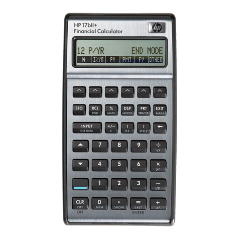 HP 17BIIPLUS User manual
