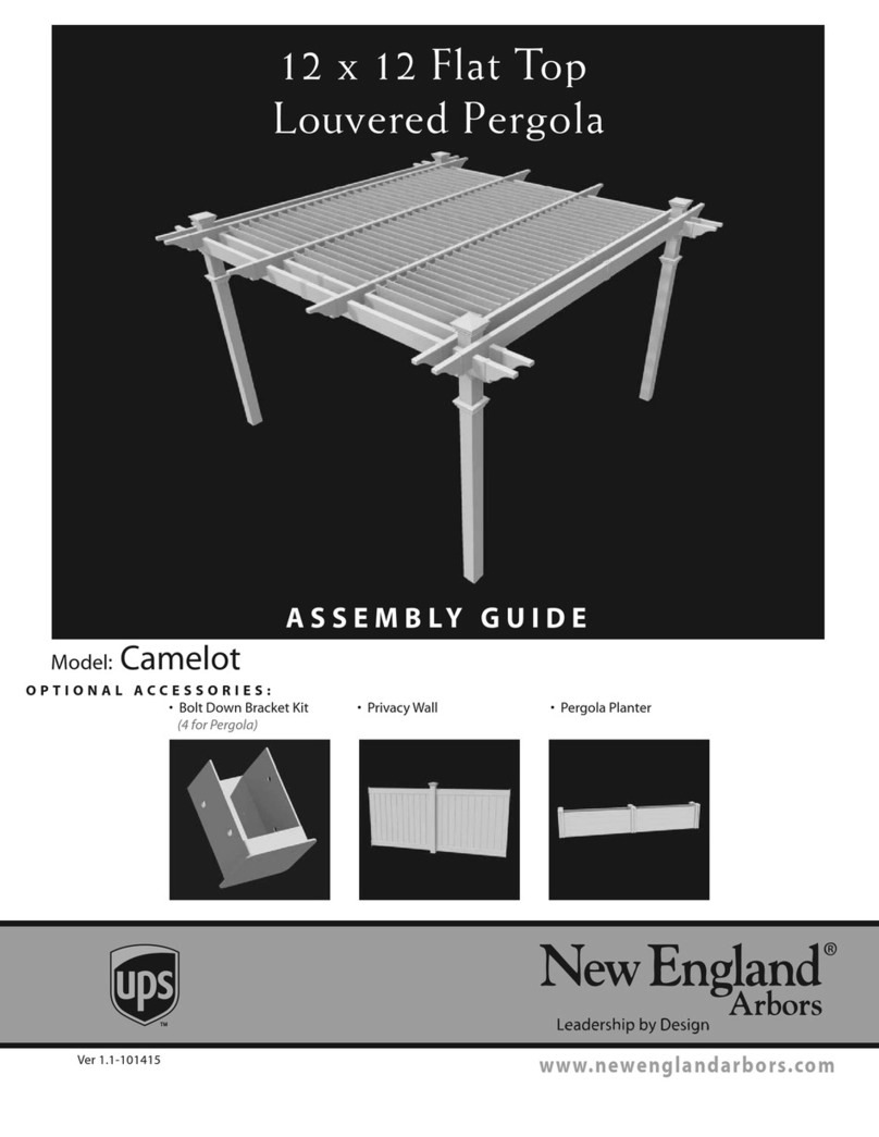 New England Arbors Camelot Assembly guide New England Arbors Camelot Assembly guide