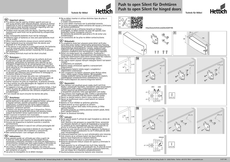 Hettich Silent manual Hettich Silent manual
