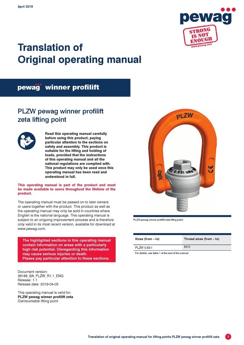 pewag PLZW Translation of original operating manual
