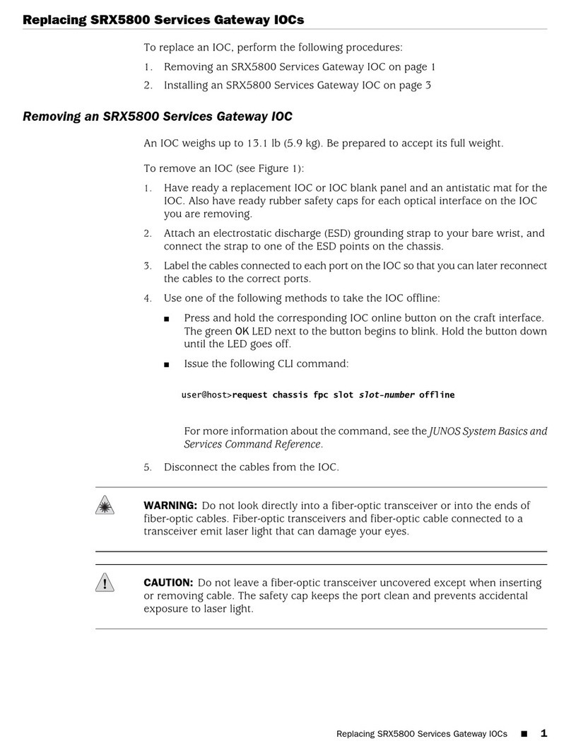 Juniper SRX 5800 User manual