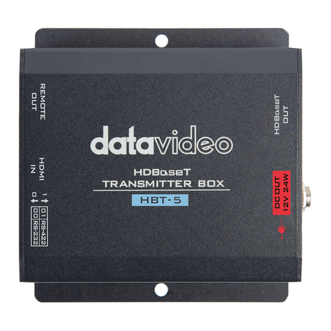 Data Video HBT-5 instruction manual