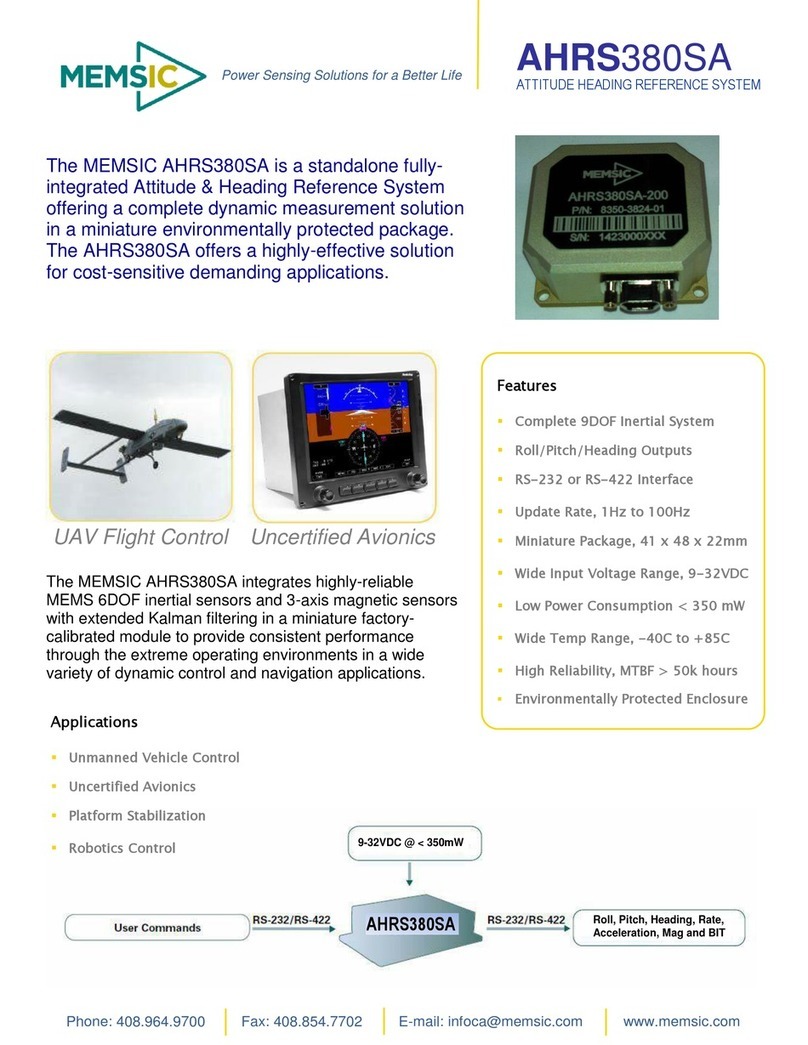 Memsic DMU380SA Series User manual