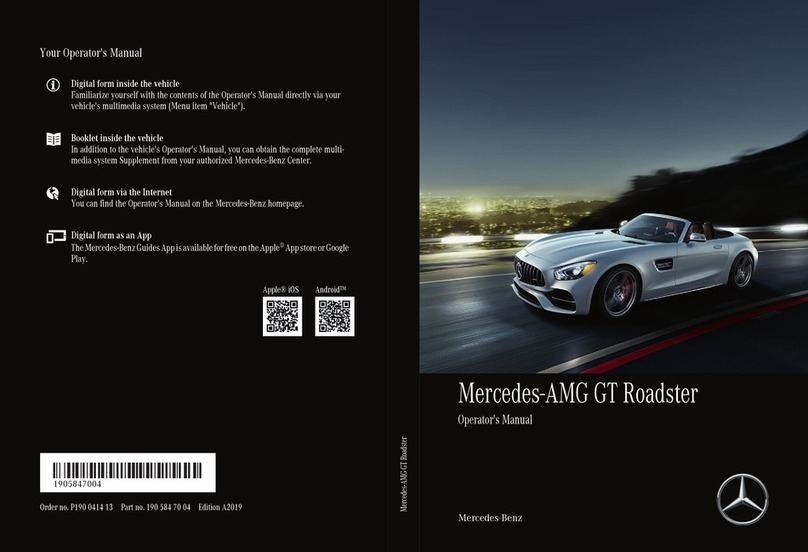 Mercedes-Benz AMG GT Roadster Operator's manual