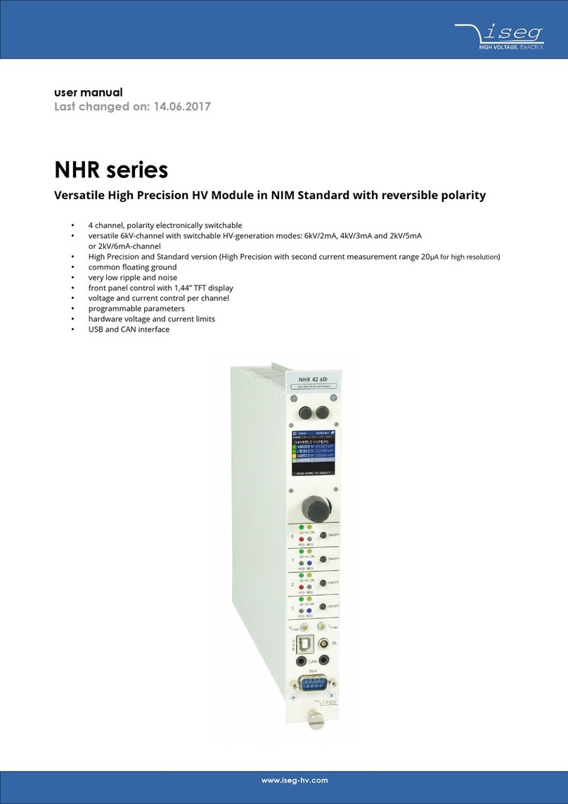 iseg NHR Series user manual