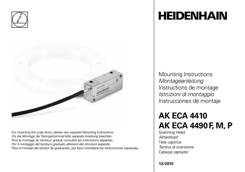 HEIDENHAIN AK ECA 4410 Mounting instructions