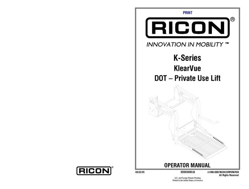 Ricon KlearVue DOT K Series Operator's manual