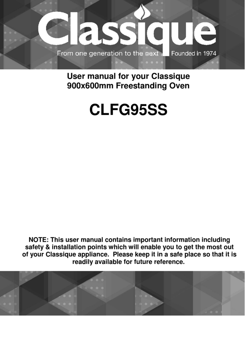 Classique CLFG95SS user manual