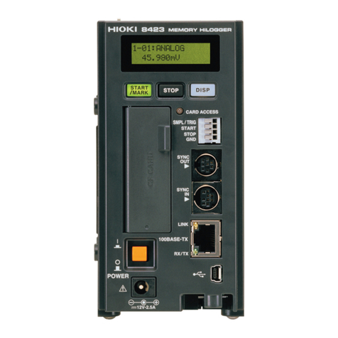 Hioki 8423 User manual Hioki 8423 User manual
