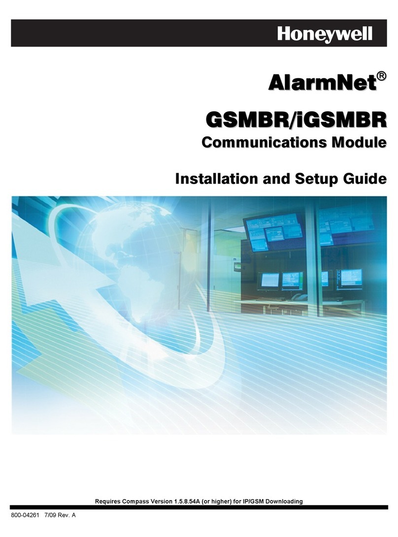 Honeywell AlarmNet GSMBR Installation and setup guide