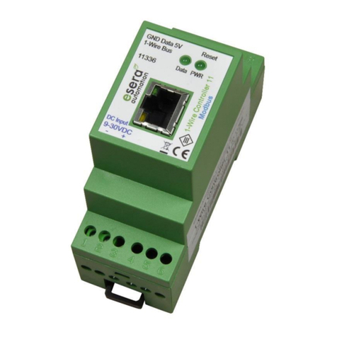 esera automation 1-Wire Gateway 11 Modbus TCP user guide