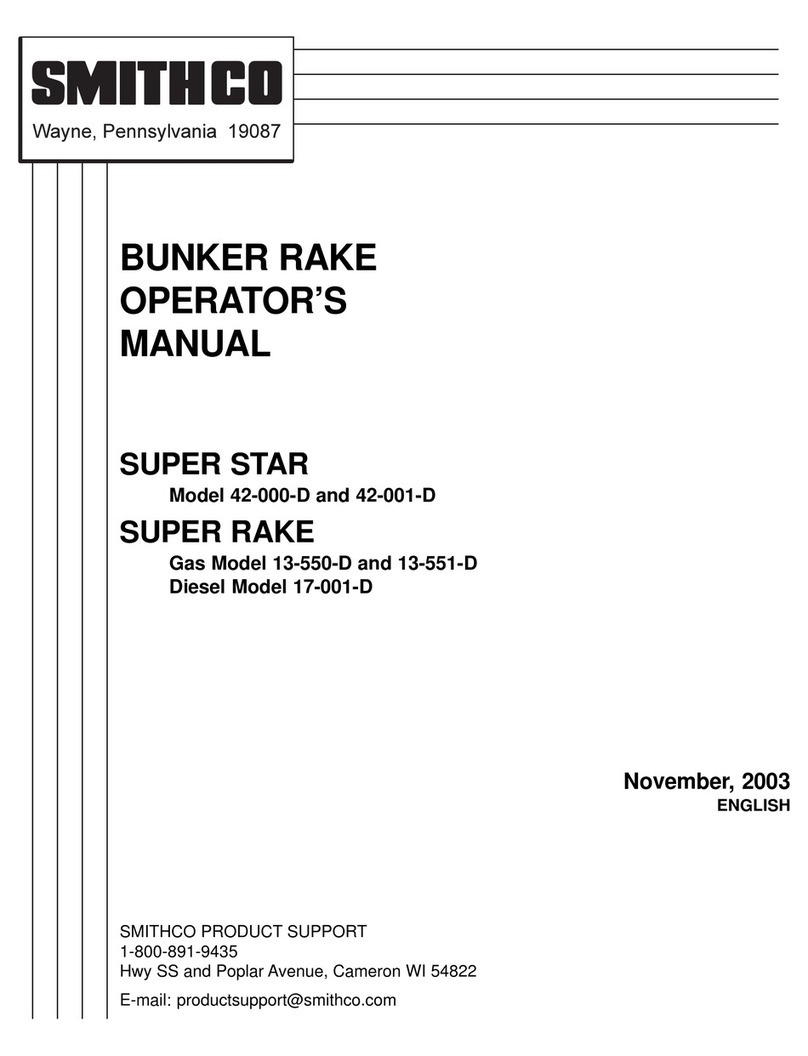 Smithco SUPER STAR 42-000-D Operator's manual