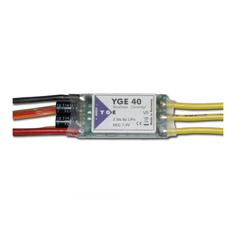 YGE 40A User manual