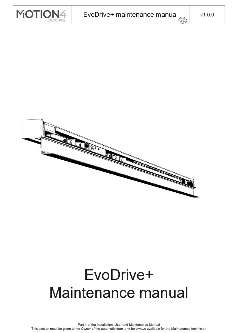 Motion 4 Doors EvoDrive+ Maintenance manual