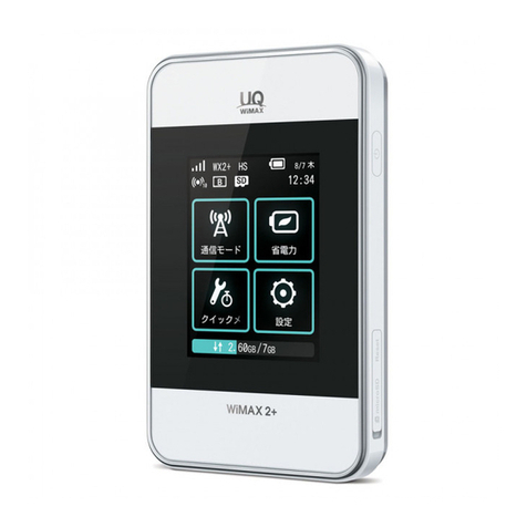 Huawei Wi-Fi WALKER WiMAX 2+ HWD15 Quick start guide Huawei Wi-Fi WALKER WiMAX 2+ HWD15 Quick start guide