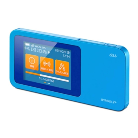 Huawei Speed Wi-Fi NEXT W01 Notes of usage