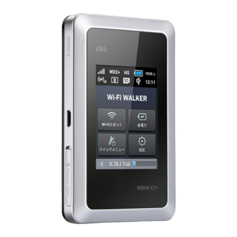 Huawei Wi-Fi WALKER WiMAX 2+ HWD14 Quick start guide