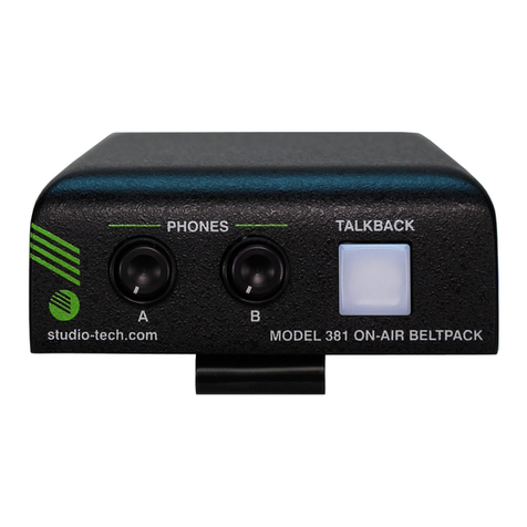 Studio Technologies 381 user guide