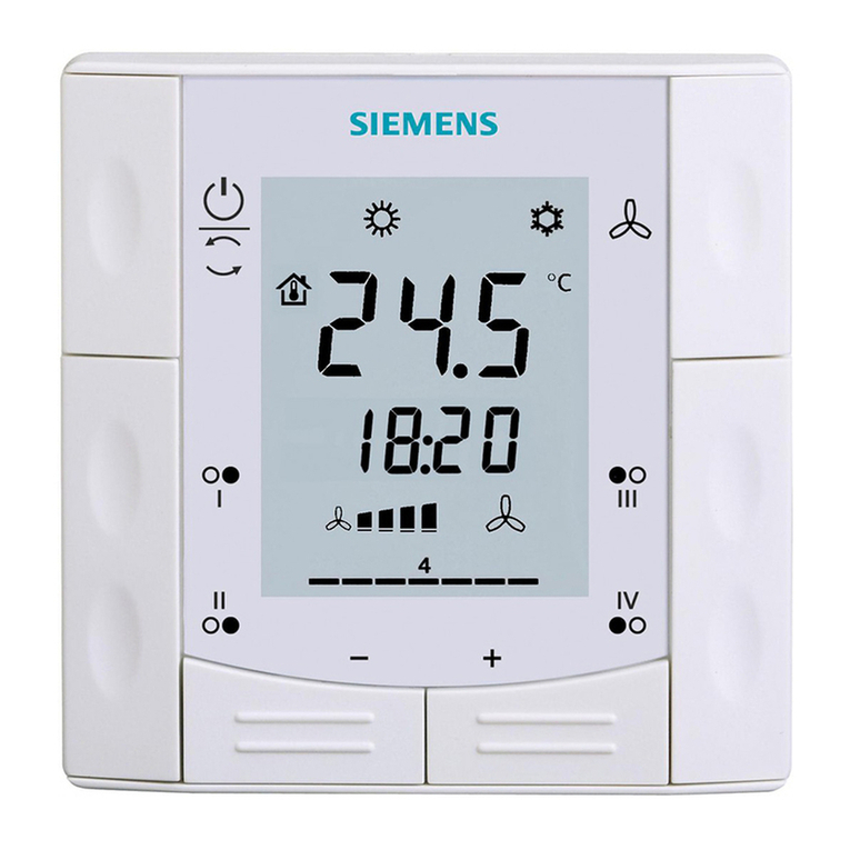 Siemens RDF301 User manual