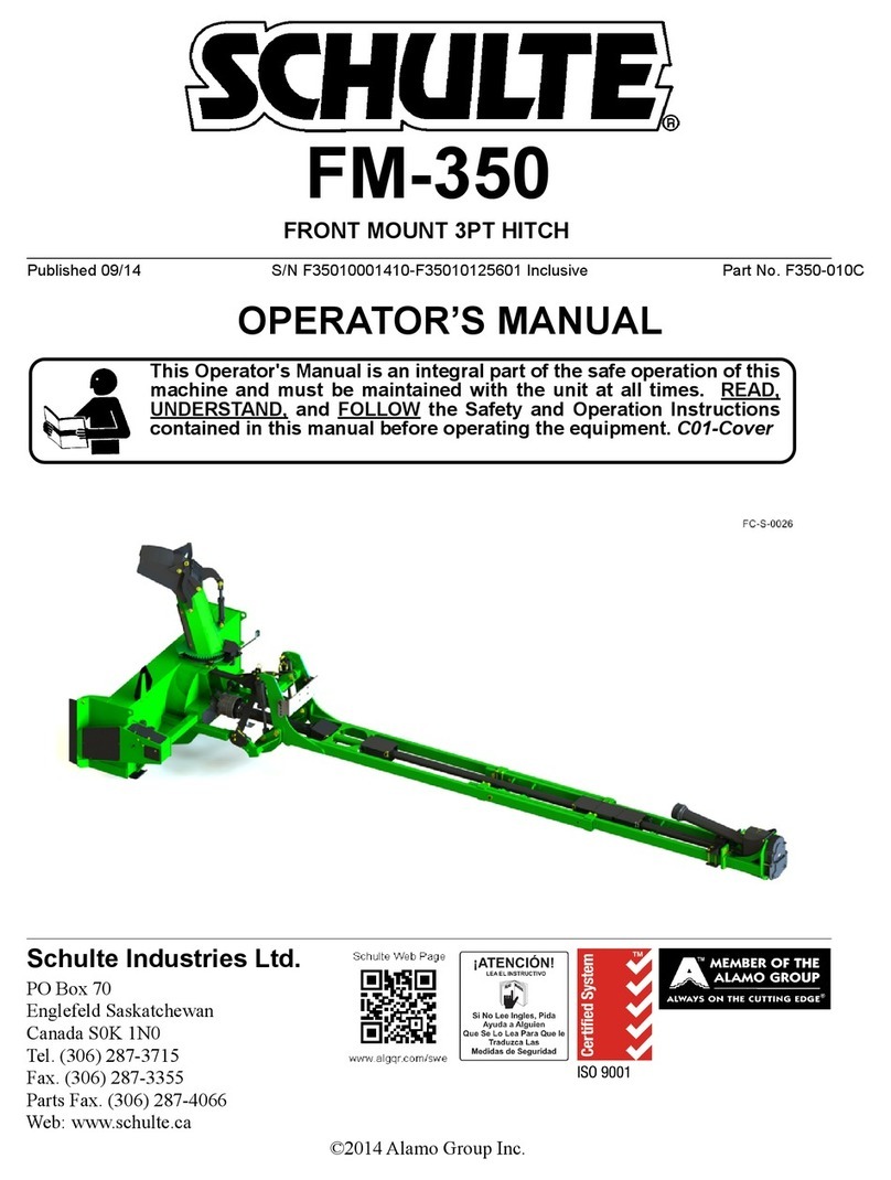 Schulte FM-350 Operator's manual
