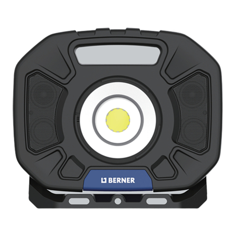 Berner COB LED NG-Floodlight 40W-Accu User manual